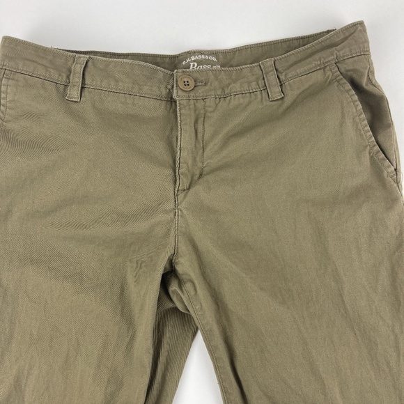 G.H. Bass Pants Womens Size 6 Brown Flat Front - Picture 3 of 9